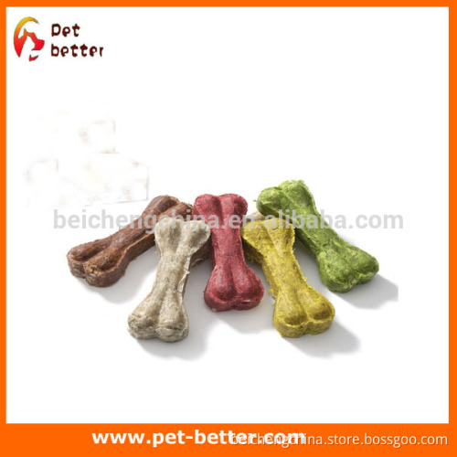Coloured bone Rawhide bone dog chew